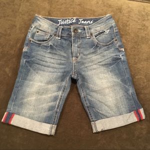 Justice Bermuda Jean Shorts - Size 14S